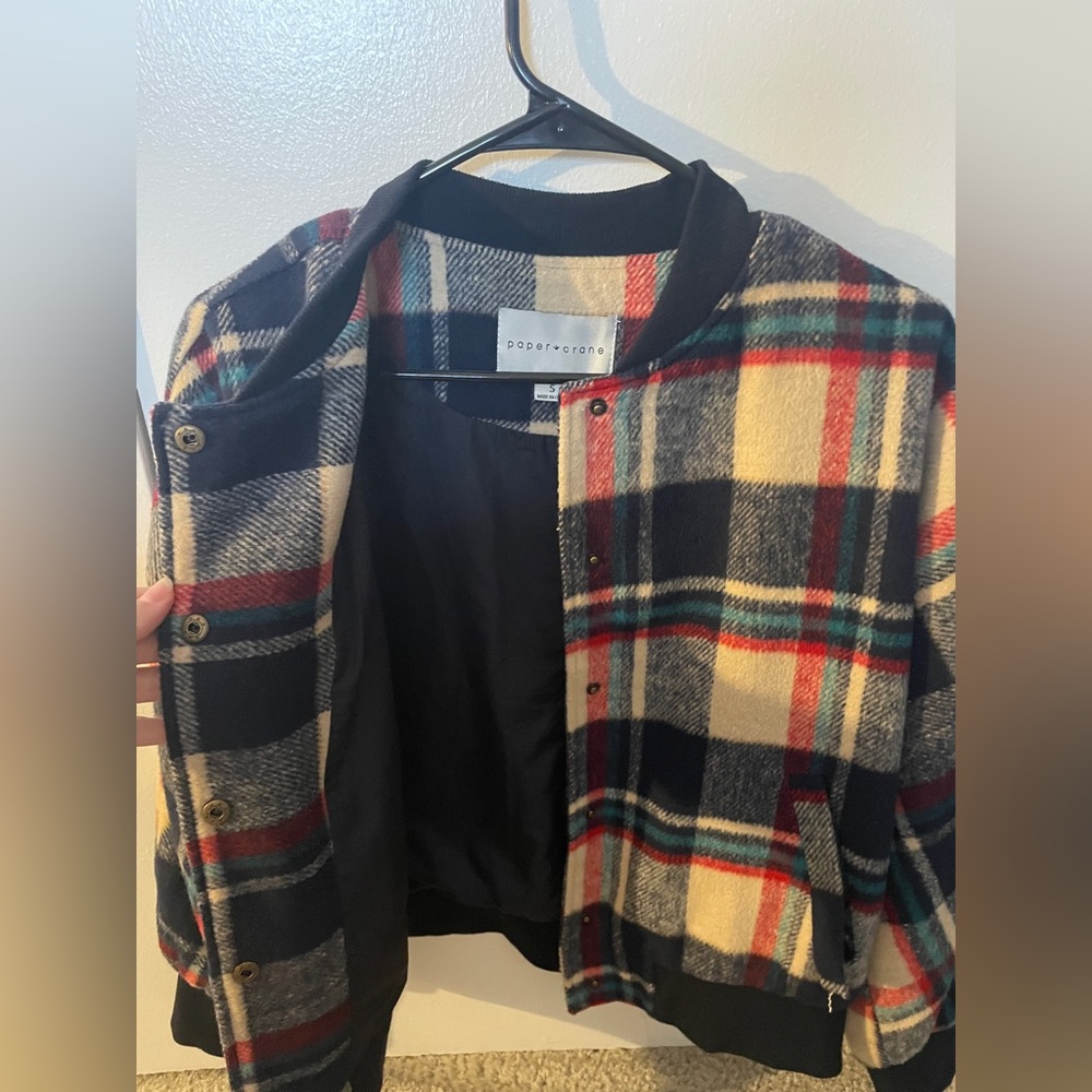 Plaid paper crane bomber